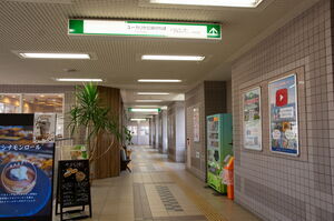 駅構内の通路
