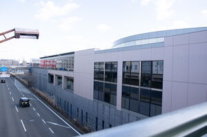 駅舎の北側壁面