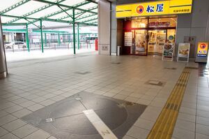 松屋と方位図