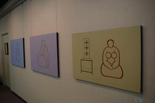 □西村一夫展－座る婦人 （2015年6月22～27日、札幌） 6月27日は4カ所