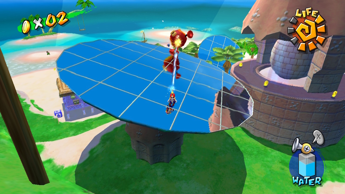 スーパーマリオサンシャイン攻略8 : ぐらぐらカガミで ドッシン!! - たくさんさんぽ : 日々の学びのアウトプット