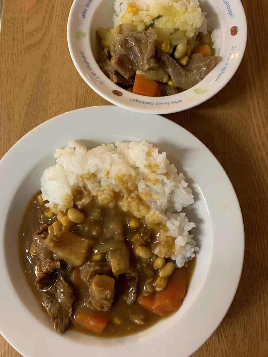 牛すじバーモントカレーと牛すじカレーの王子様