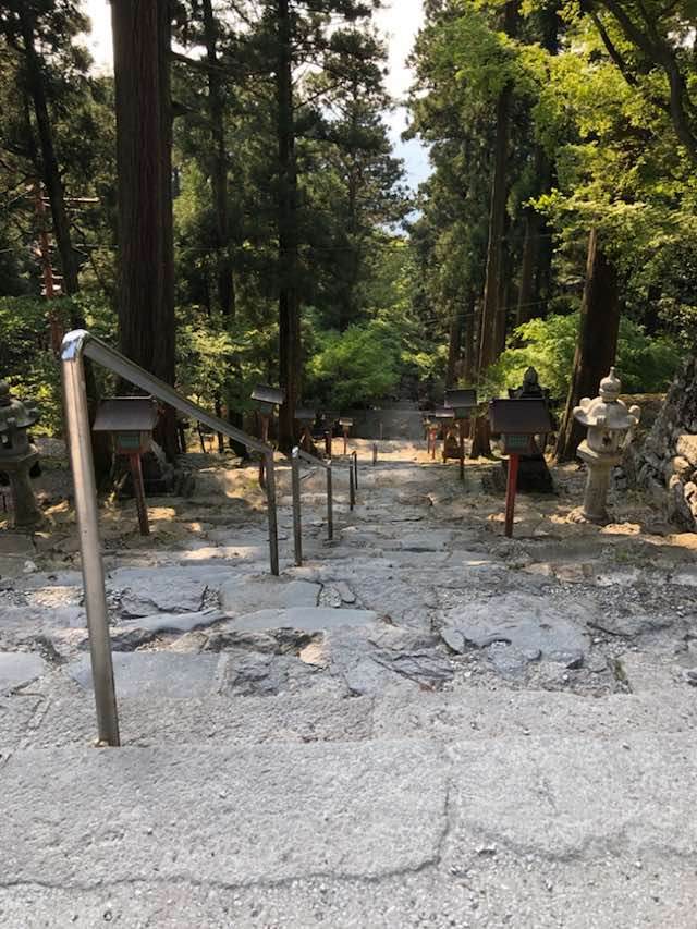英彦山神宮への階段