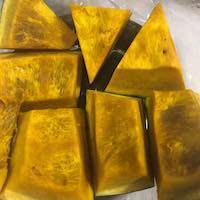 かぼちゃをカット　レンジで600w約5分くらい