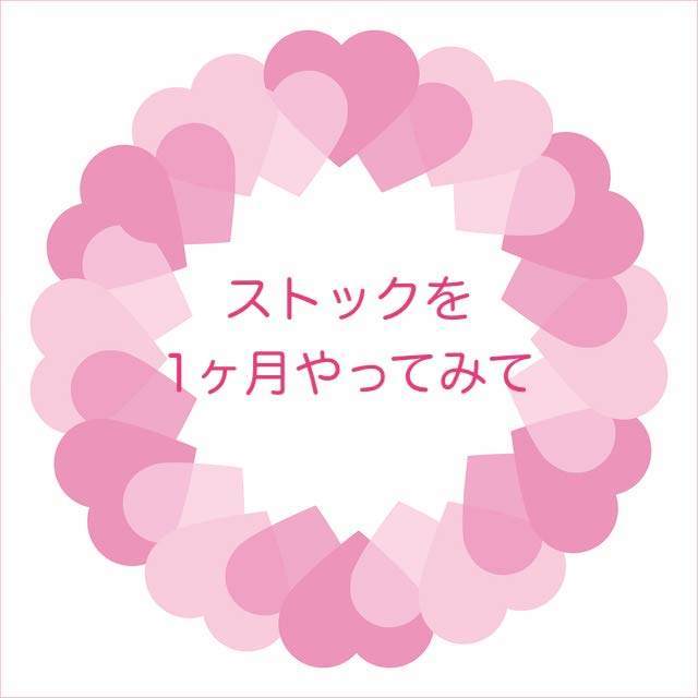 ストックを1ヶ月やってみて