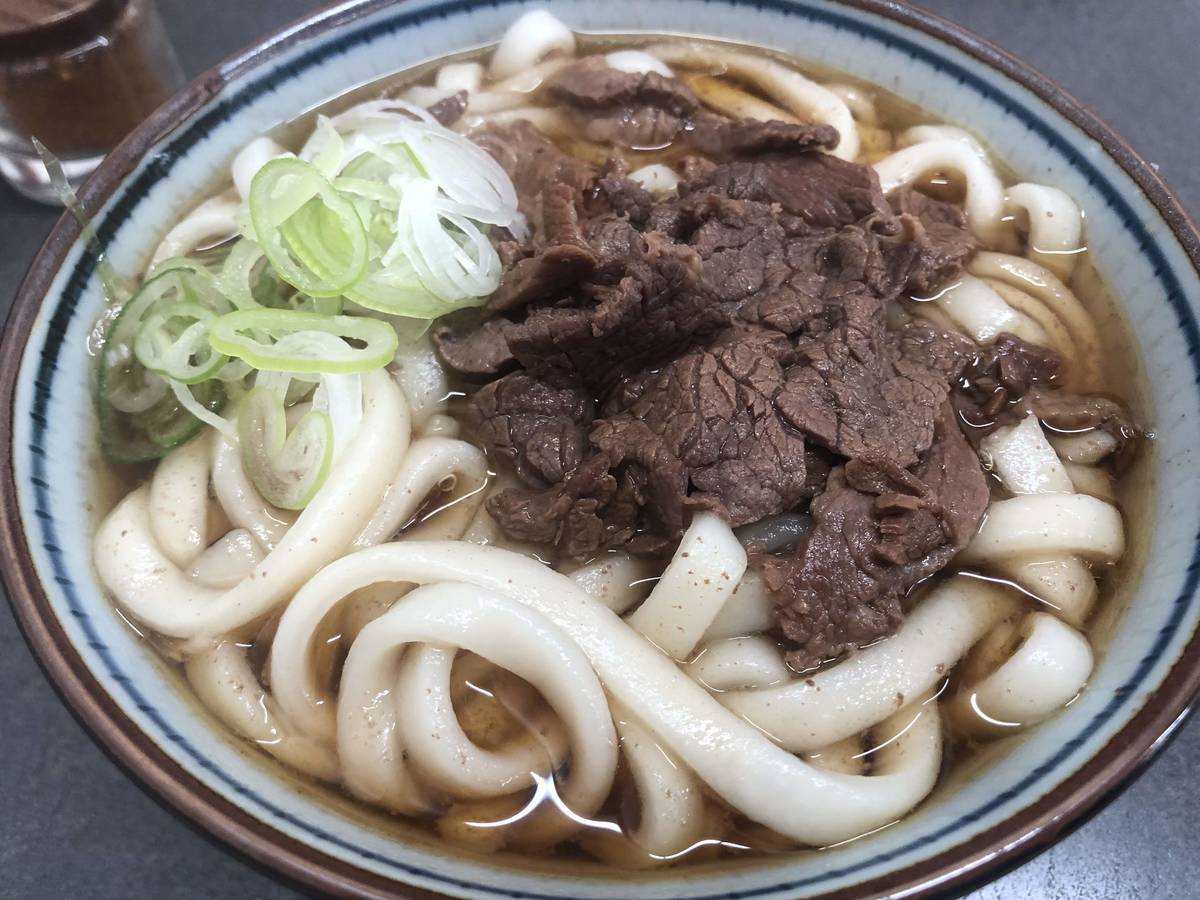 中村屋の馬肉うどん