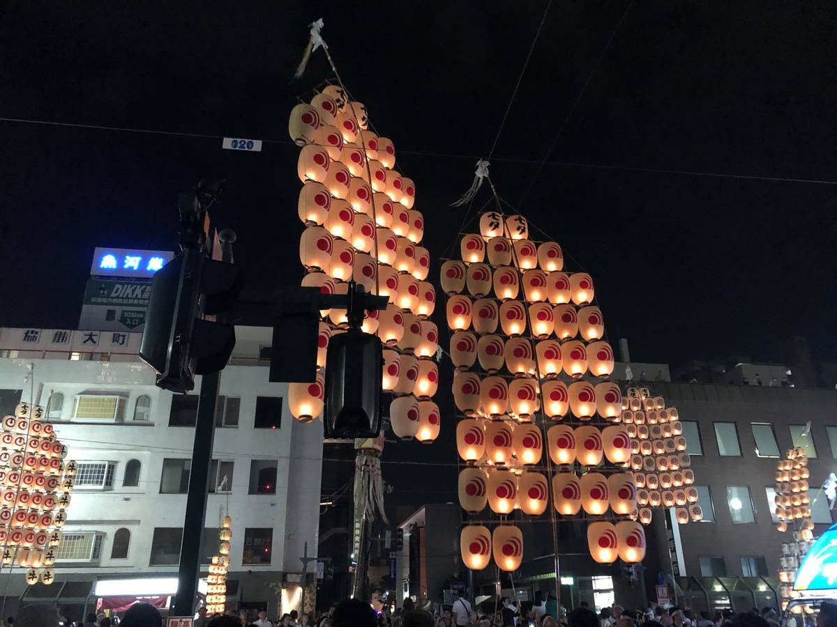 秋田竿灯 秋田銀行