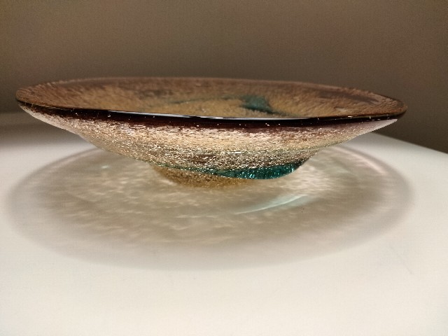 沖縄 琉球ガラス 稲嶺盛吉 神秘の一枚皿 稲嶺盛吉 皿 琉球