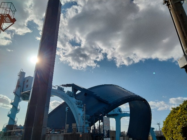 世界でも稀なアーチ型水門が大阪に三基あることを知っていますか 1