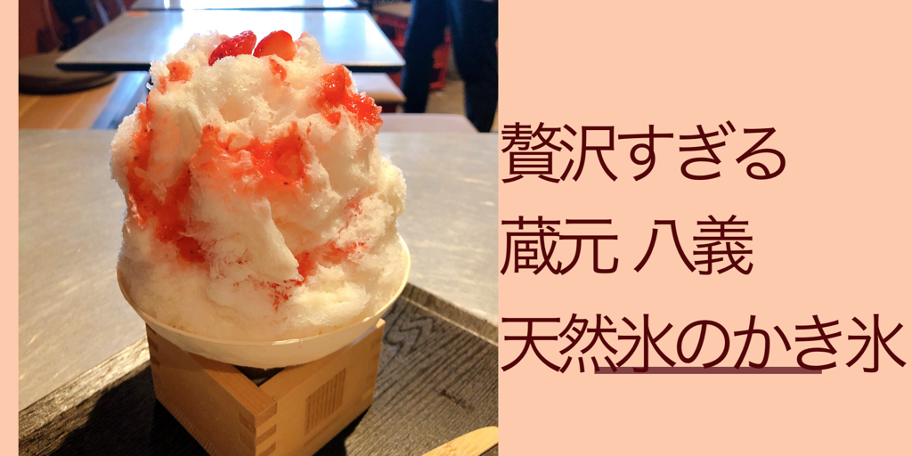 東京で食べられる 天然氷の蔵元 八義 で作った贅沢なかき氷 ハチコが歩くはじめての渋谷