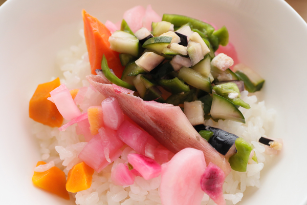 夏ピクルスのごはん