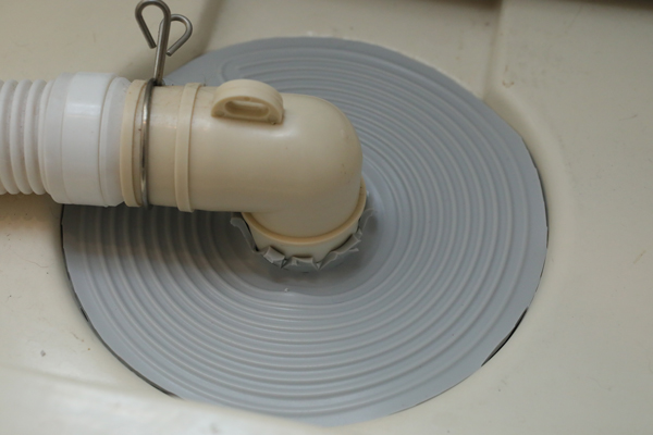 洗濯パン排水口DIY
