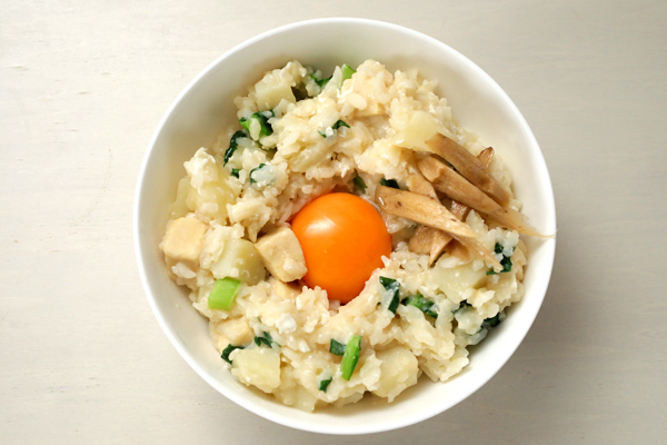 じゃがいもの味噌汁おじや