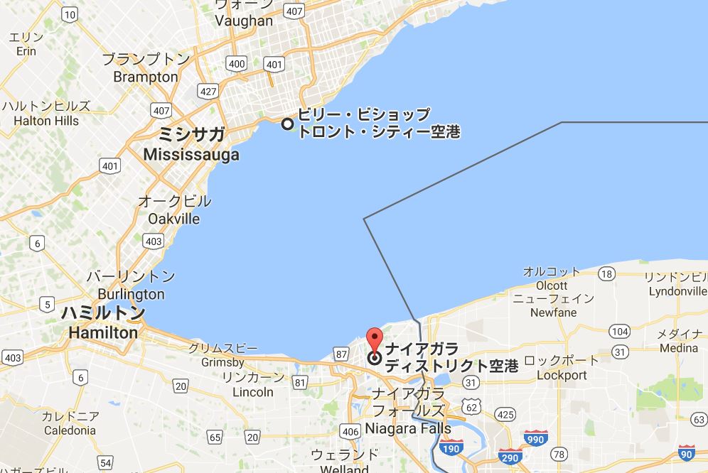 トロント空港からナイアガラの滝までの移動手段について考えてみた エアなび