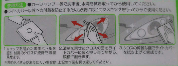 シュアラスター ゼロリバイブの使用方法パッケージ画像