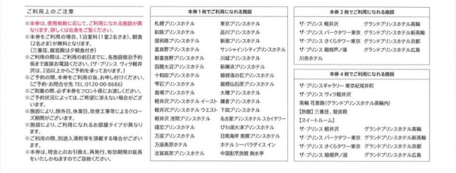 プリンスホテル 宿泊券 6000P 1枚（道後プリンスホテル 館内利用券  