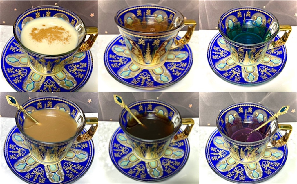 トルコ ハンドメイド ティーカップ&ソーサー 6客セット おしゃれ