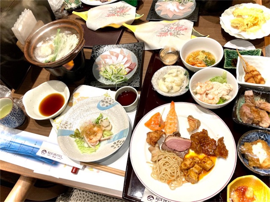 REXHOTEL別府 夕食ビュッフェ 郷土料理も食べられる