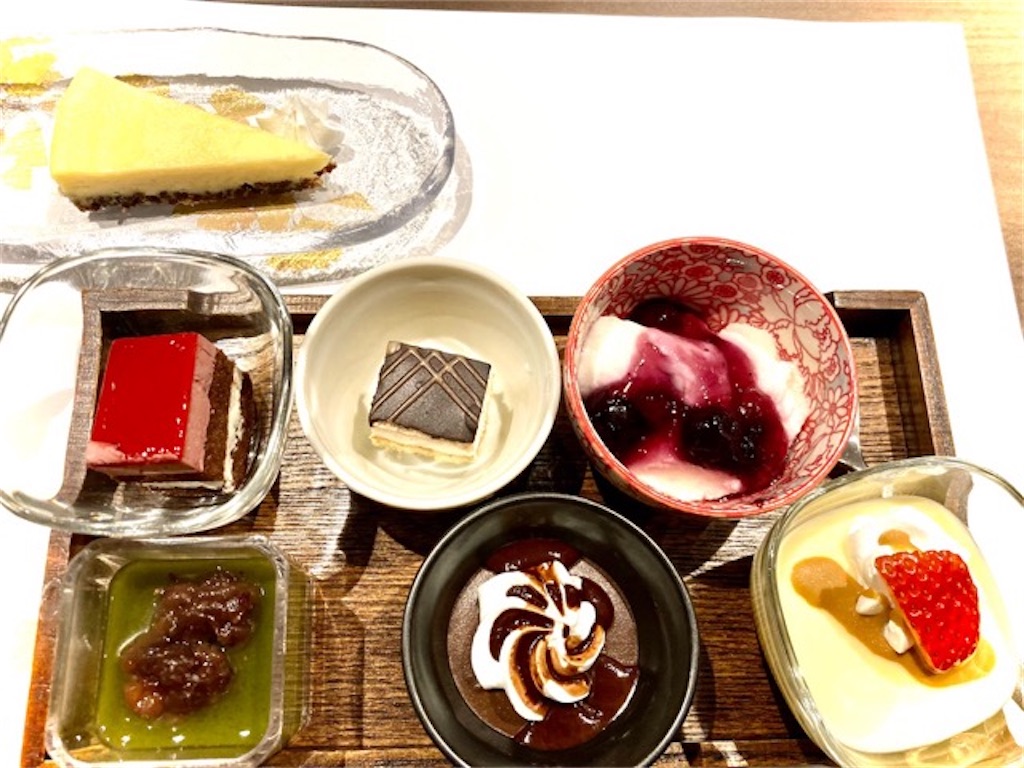 REXHOTEL別府 夕食のデザート