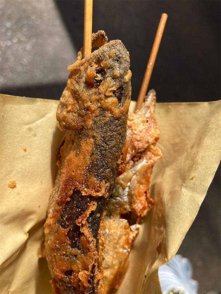 日光 華厳の滝 子鱒の唐揚げ