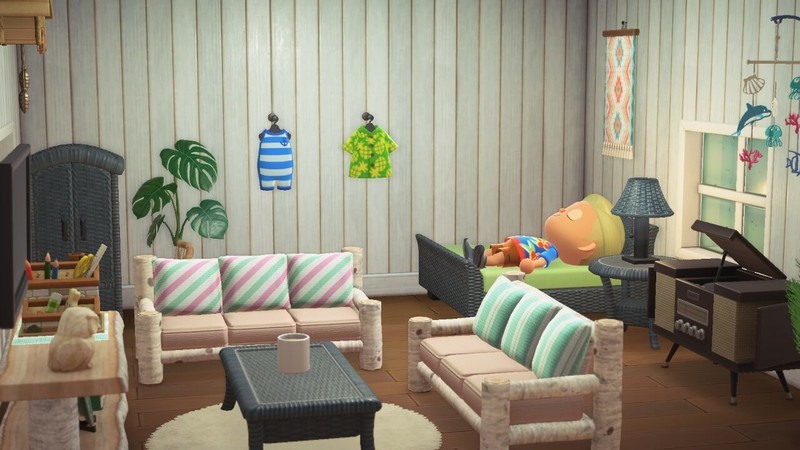 あつ森 Part22 海が見えるコテージの内装を作る はくさいのゲームブログ