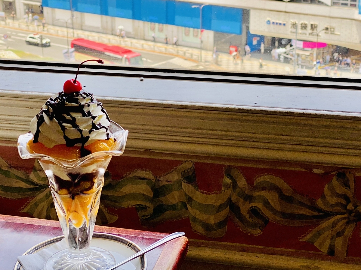 昭和レトロなチョコレートパフェのある夏 - キハ58君の鉄道など ひとコマ