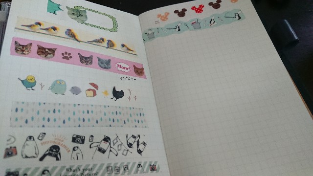 トラベラーズノートをマステ帳にしました キリンソウ