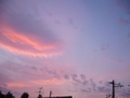 [空][夕焼け]ピンク色の夕焼け空1