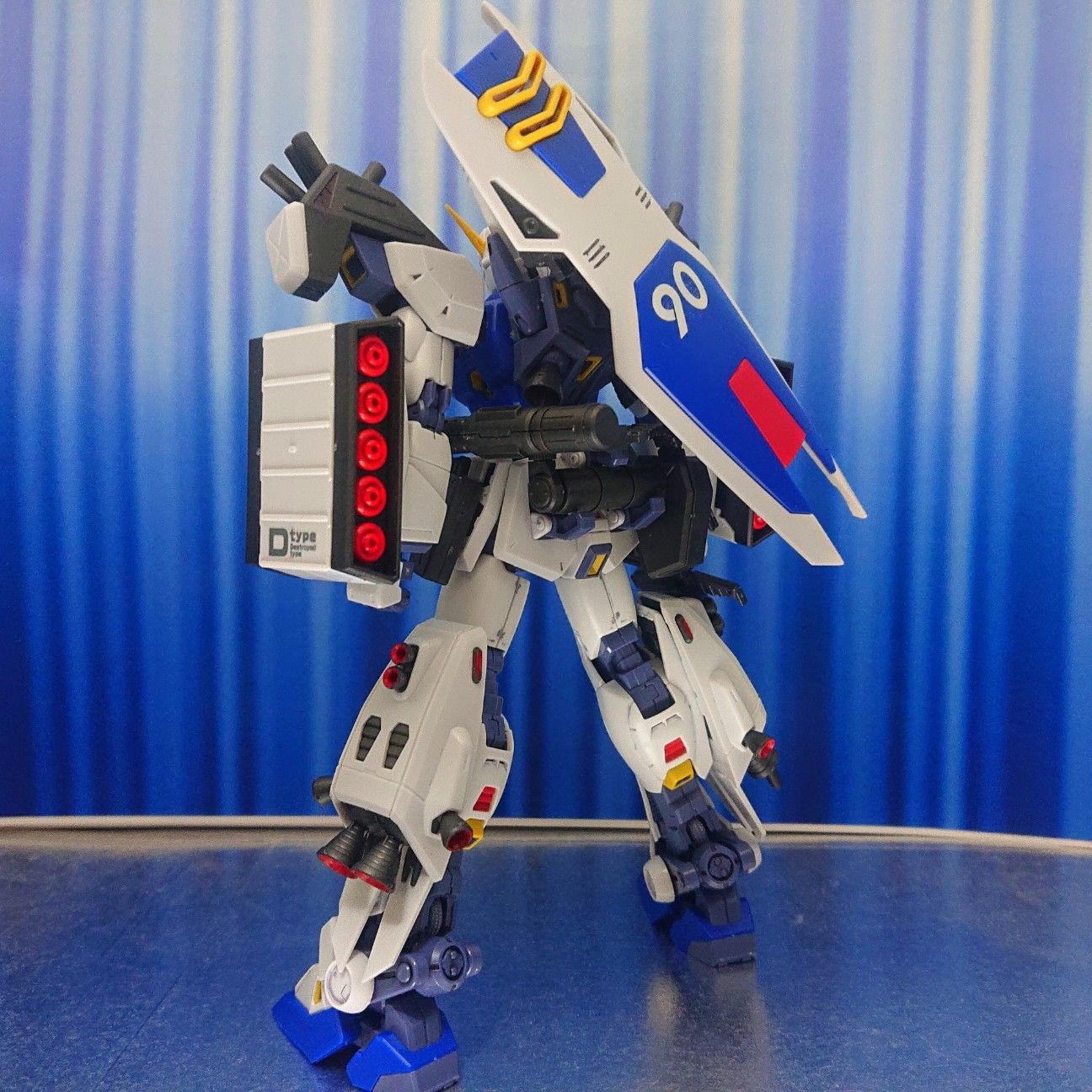 ガンプラ MG F90 ミッションパックD-TYPE&G-TYPE 塗装済完成品 MG 1/100 ガンダムF90用 ミッションパック Dタイプ＆G
