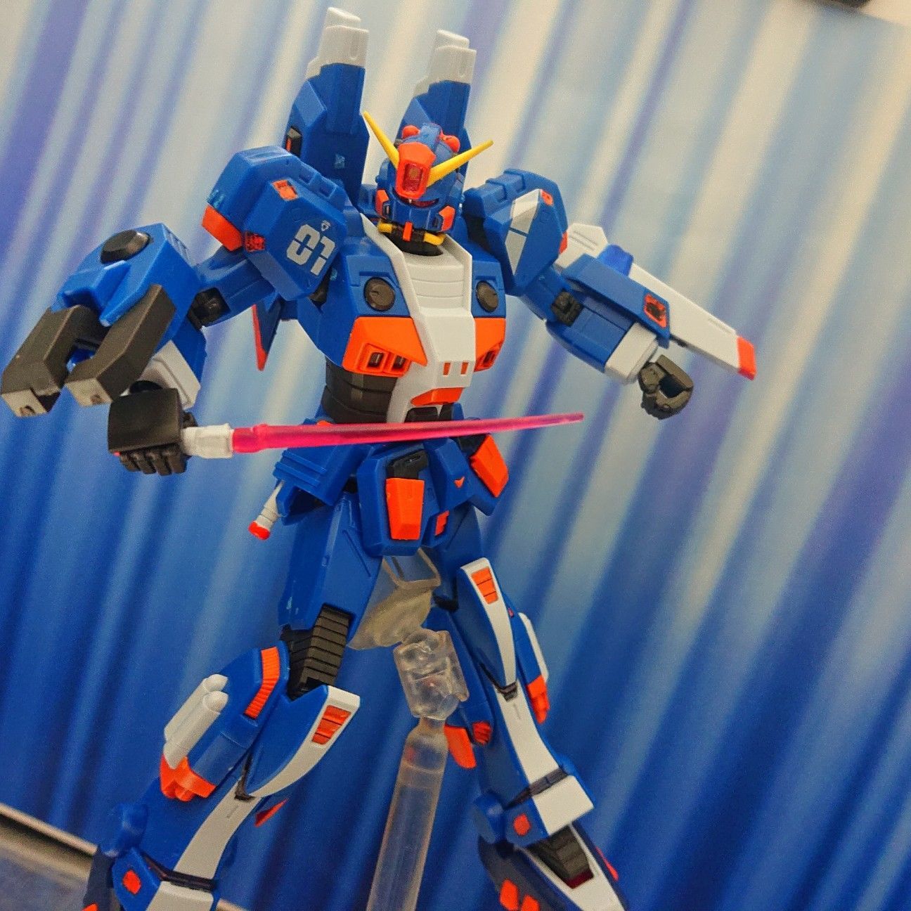 ガン消し　水中型ガンダム(青) ガン消し 水中型ガンダム 青