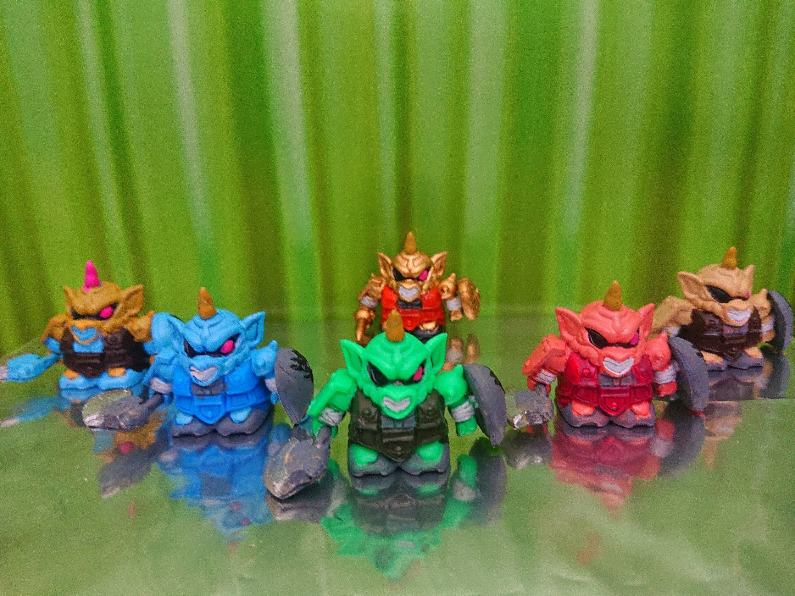 ガン消し塗装】ゴブリンザクと仲間たち - 金鍍金の地下迷宮 -FUnny