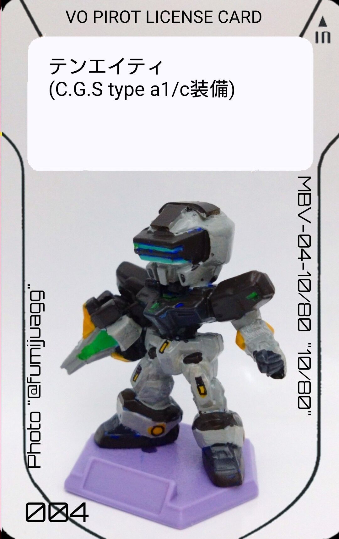 バーチャロンキーチェーンフィギュア塗装＆改造 テムジン系列(第