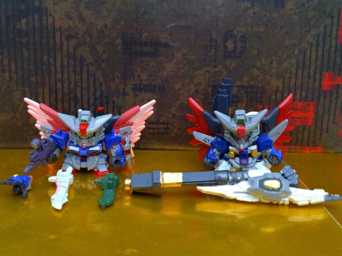 SDガンダムフルカラー改造 デスティニーガンダムSPECⅡ＆ゼウス