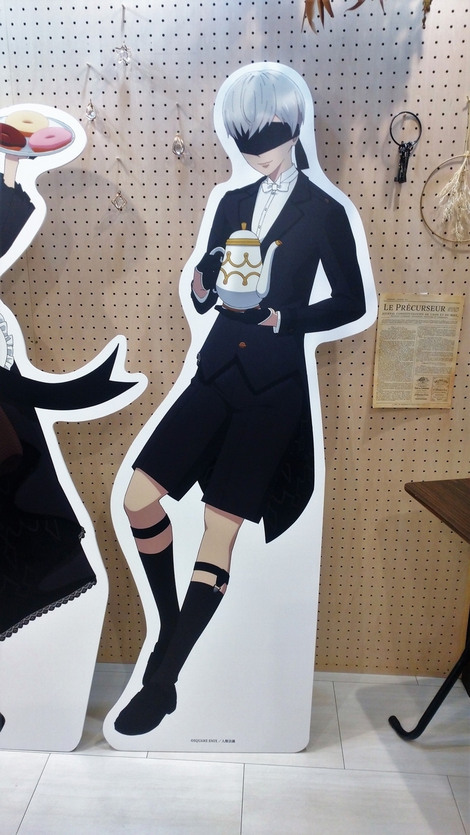 ニーアオートマタ 9S アニメイト アニカフェ デコット缶バッジ ニーアオートマタ 9S デコット アニメイト アニカフェ 缶バッジ