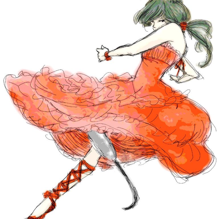 習作　義足の踊り子