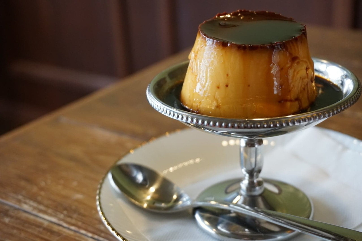 喫茶アンバー 特製プリン