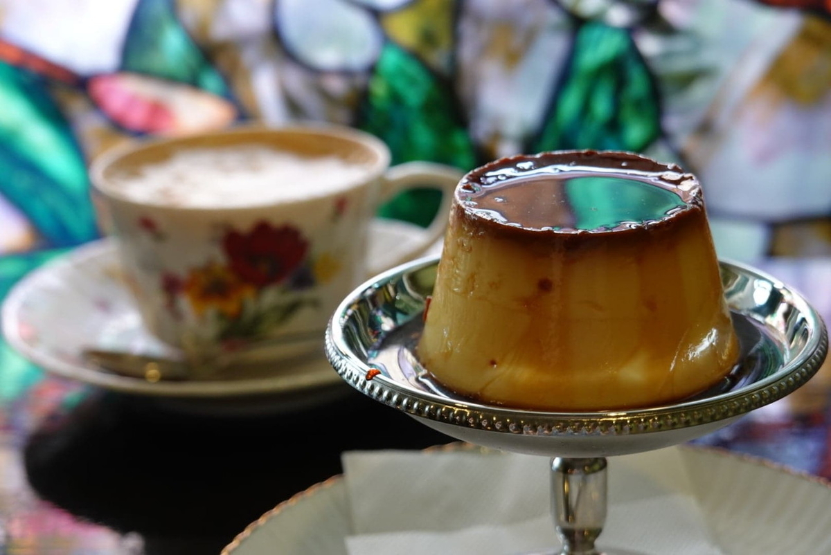 喫茶アンバー 特製プリン