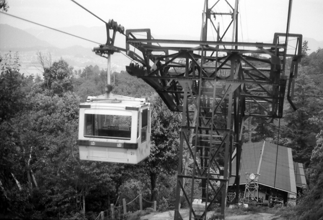 宮島のロープウェー