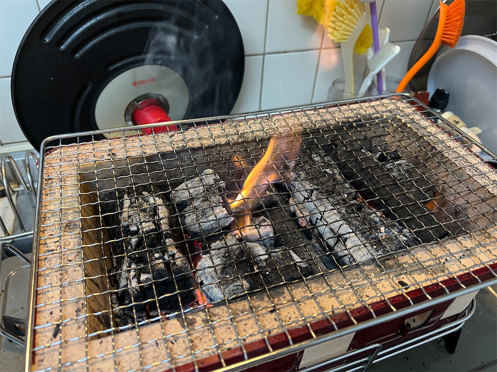 炭火焼肉 自宅編 はまちゃん釣り日記