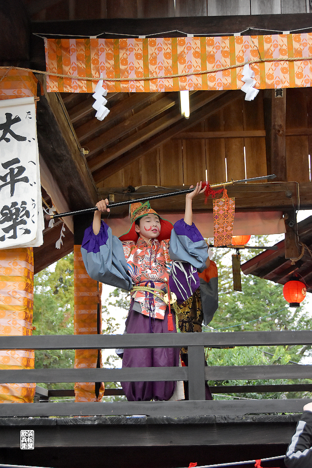 天宮（あめのみや）神社十二段舞楽より「太平楽」 - 浜松屋飲兵衛の酔写アルバム