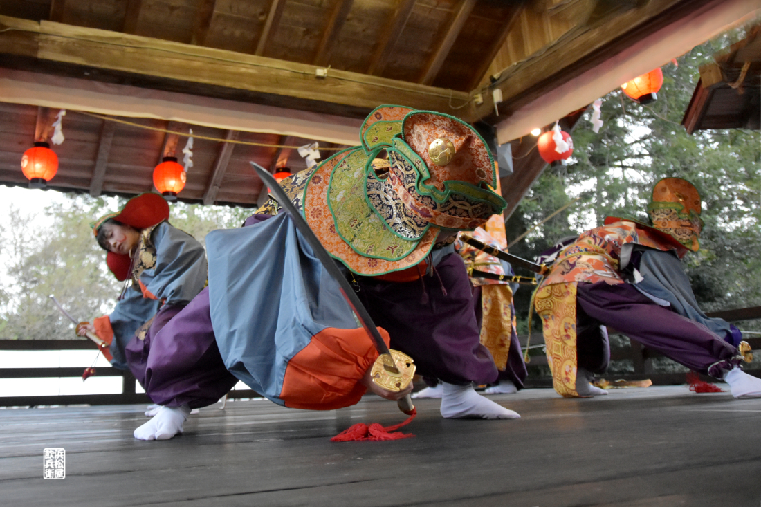 天宮（あめのみや）神社十二段舞楽より「太平楽」 - 浜松屋飲兵衛の酔写アルバム