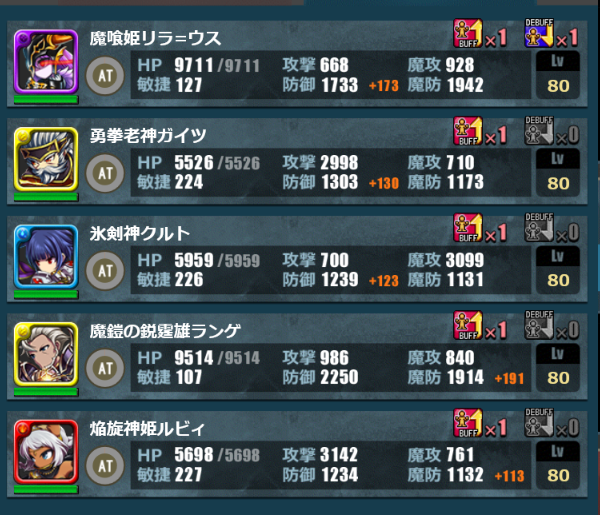 レア　御三家編成