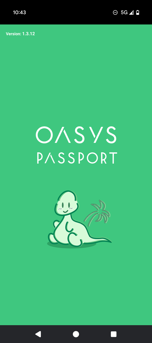 Oasys Passport（オアパス）スマホアプリのトップ画面と操作イメージ