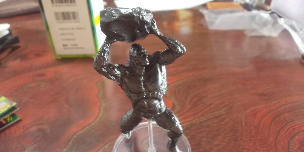 UMA最強王図鑑フィギュアを開けるとビッグフットのフィギュアが当たり