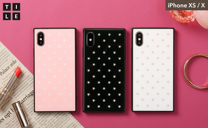 輝く星柄がアクセント 大人女子も持ちやすい スクエア型 の強化ガラスiphoneケースが新登場 Hamee株式会社
