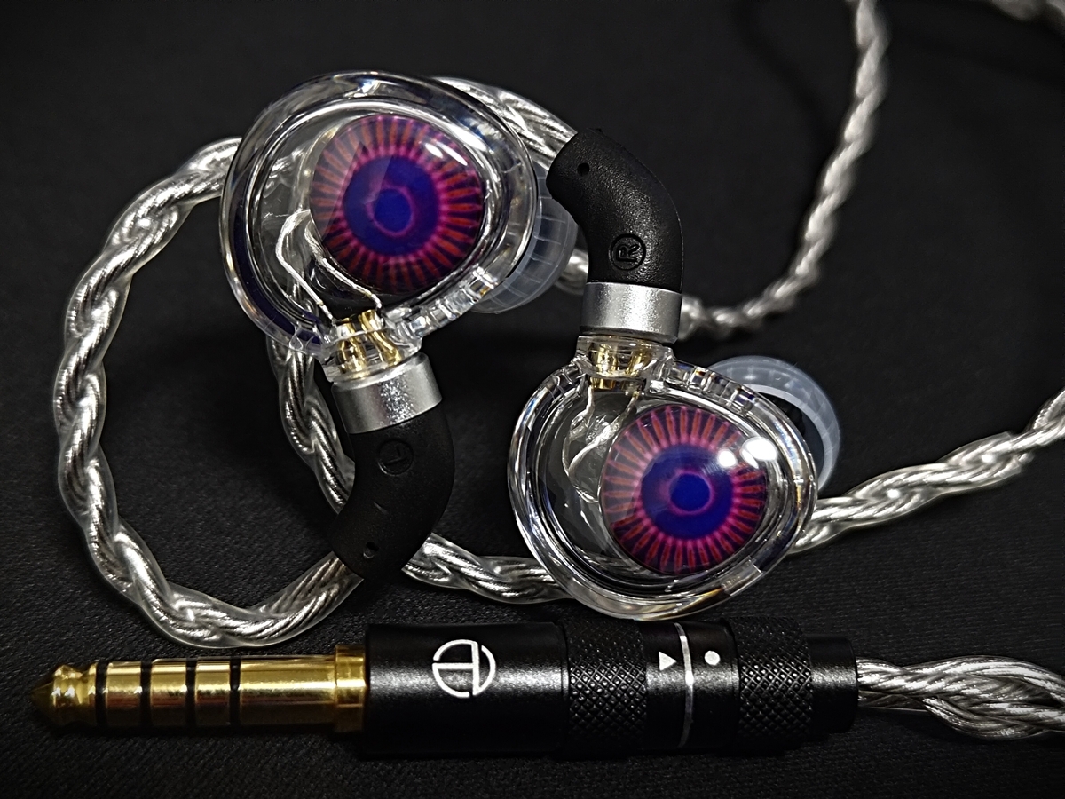 TRN Medusa レビュー｜第2世代12mm DLC搭載、寒色系ドンシャリIEMを