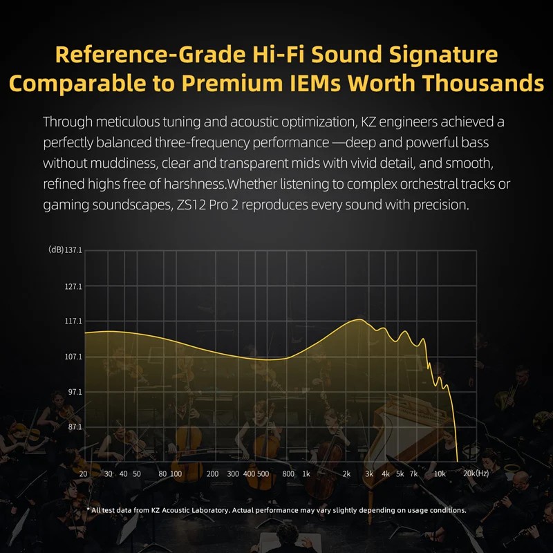 メーカー提供の周波数特性イメージ