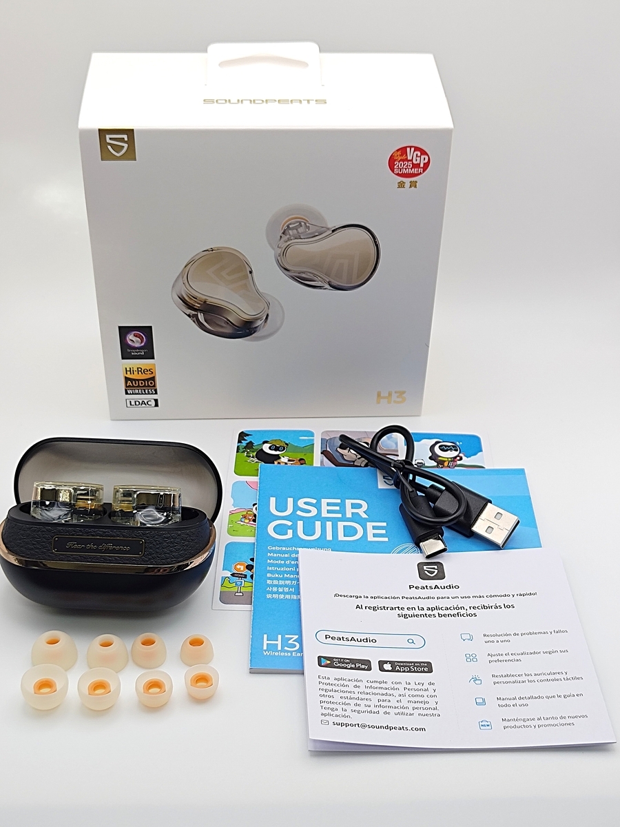 SOUNDPEATS H3 Review｜Snapdragon Sound×1DD+2BAでaptX Lossless/LDAC