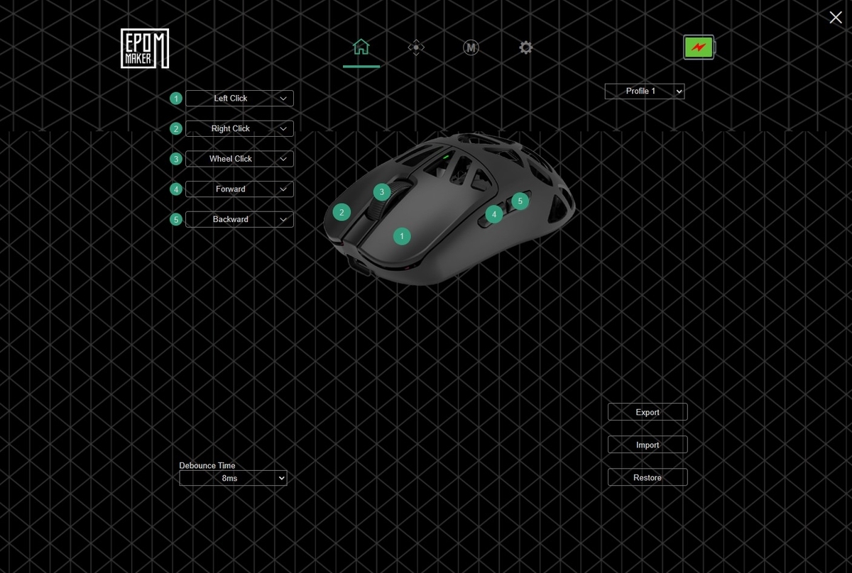 EPOMAKER CarbonX レビュー｜実測46.60g×PAW3950×最大8,000Hz、Tri