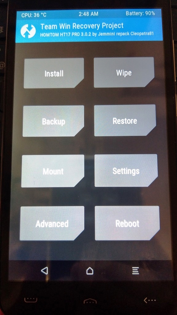 homtom HT17 PRO にカスタムROM Lineage OS 14.1 を入れる - も